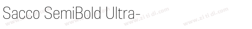 Sacco SemiBold Ultra字体转换